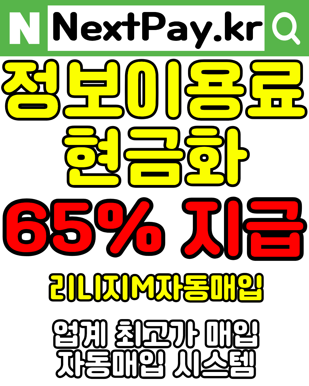 넥스트페이 정보이용료현금화 상담 후기 내용